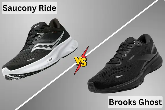 SAUCONY RIDE VS BROOKS GHOST RUNNING SHOES COMPARISON [2024]