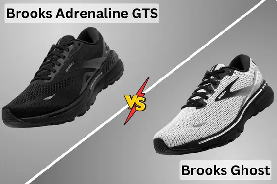BROOKS ADRENALINE GTS VS GHOST RUNNING SHOES DIFFERENCE
