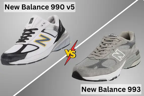 DIFFERENCES BETWEEN THE NEW BALANCE 990 VS 993 SHOES COMPARISON