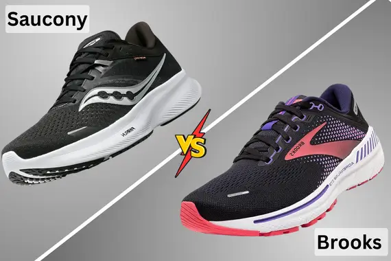 SAUCONY VS BROOKS RUNNING SHOES
