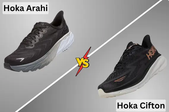 HOKA ARAHI VS CLIFTON RUNNING SHOES KEY DIFFERENCES